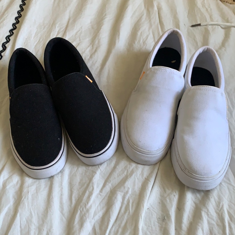 2 pair Nike Slip On Shoes